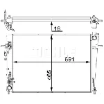 Hladnjak, hlađenje motora MAHLE CR 1403 000P IC-G08T3N