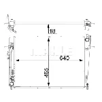 Hladnjak, hlađenje motora MAHLE CR 1406 000P IC-G08T3Q