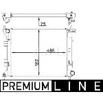 Hladnjak, hlađenje motora MAHLE CR 1407 000P IC-G08T3R