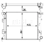 Hladnjak, hlađenje motora MAHLE CR 1407 000P IC-G08T3R