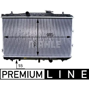 Hladnjak, hlađenje motora MAHLE CR 1468 000P IC-G08T53