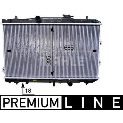 Hladnjak, hlađenje motora MAHLE CR 1468 000P IC-G08T53