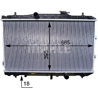 Hladnjak, hlađenje motora MAHLE CR 1468 000P IC-G08T53