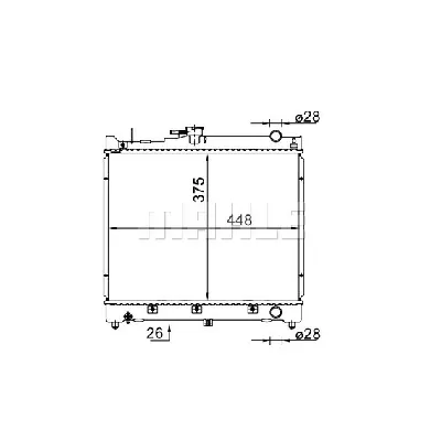 Hladnjak, hlađenje motora MAHLE CR 1576 000S IC-G08T7R