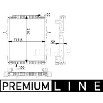 Hladnjak, hlađenje motora MAHLE CR 166 000P IC-G08FHZ