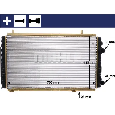 Hladnjak, hlađenje motora MAHLE CR 168 000S IC-G08P7C