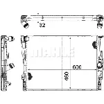Hladnjak, hlađenje motora MAHLE CR 1711 000P IC-G08T9P