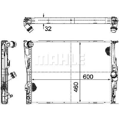Hladnjak, hlađenje motora MAHLE CR 1711 000P IC-G08T9P