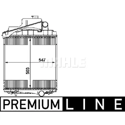 Hladnjak, hlađenje motora MAHLE CR 1729 000P IC-G08FLT