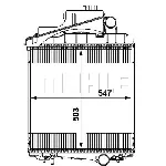Hladnjak, hlađenje motora MAHLE CR 1729 000P IC-G08FLT