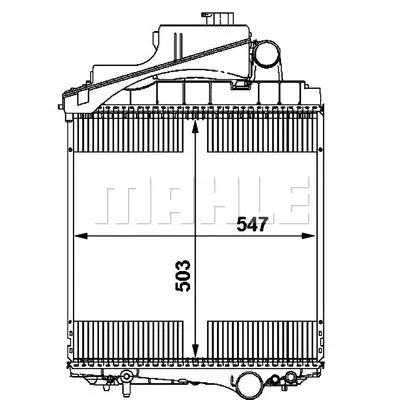 Hladnjak, hlađenje motora MAHLE CR 1729 000P IC-G08FLT