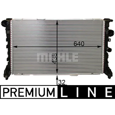 Hladnjak, hlađenje motora MAHLE CR 1772 000P IC-G08TA7