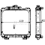 Hladnjak, hlađenje motora MAHLE CR 1936 000P IC-G08FLW