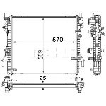 Hladnjak, hlađenje motora MAHLE CR 1937 000P IC-G08FLX