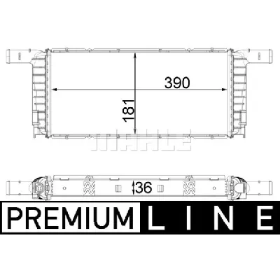 Hladnjak, hlađenje motora MAHLE CR 1941 000P IC-G08ULM