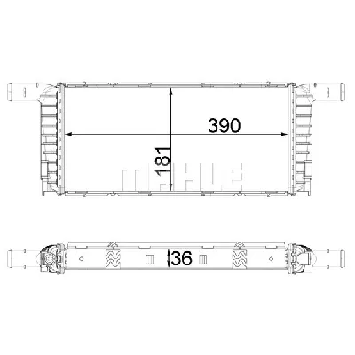 Hladnjak, hlađenje motora MAHLE CR 1941 000P IC-G08ULM