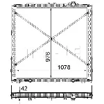Hladnjak, hlađenje motora MAHLE CR 2086 000P IC-G08FM2
