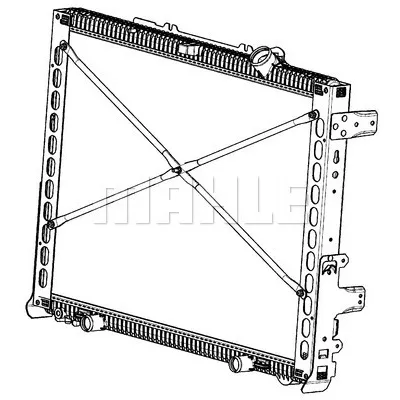 Hladnjak, hlađenje motora MAHLE CR 2097 000P IC-G08FM3