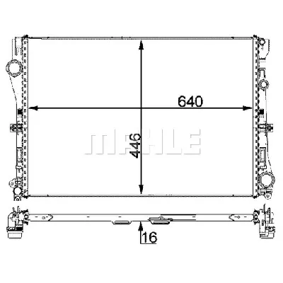 Hladnjak, hlađenje motora MAHLE CR 2100 000P IC-G08UOM