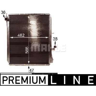 Hladnjak, hlađenje motora MAHLE CR 215 000P IC-G08FI2