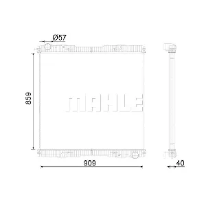 Hladnjak, hlađenje motora MAHLE CR 2151 000S IC-G0TOQQ