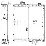 Hladnjak, hlađenje motora MAHLE CR 217 000S IC-G08FI3