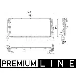 Hladnjak, hlađenje motora MAHLE CR 2201 000P IC-G08UPW