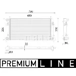 Hladnjak, hlađenje motora MAHLE CR 2222 000P IC-G08UQE