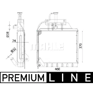 Hladnjak, hlađenje motora MAHLE CR 2302 000P IC-G08US7