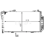 Hladnjak, hlađenje motora MAHLE CR 231 000S IC-G08P8I