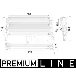 Hladnjak, hlađenje motora MAHLE CR 2320 000P IC-G08USP