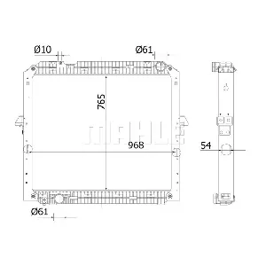 Hladnjak, hlađenje motora MAHLE CR 2326 000S IC-G08USV