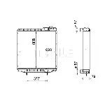 Hladnjak, hlađenje motora MAHLE CR 2331 000S IC-G0PEDG