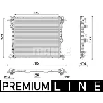 Hladnjak, hlađenje motora MAHLE CR 2599 000P IC-G0TORK