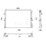 Hladnjak, hlađenje motora MAHLE CR 2603 000P IC-G0XU09