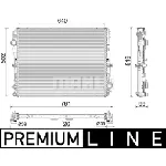 Hladnjak, hlađenje motora MAHLE CR 2604 000P IC-G0TORL