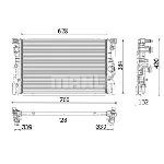 Hladnjak, hlađenje motora MAHLE CR 2635 000P IC-G0XU0F
