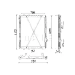Hladnjak, hlađenje motora MAHLE CR 2639 000P IC-G0W39X