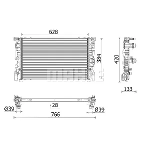Hladnjak, hlađenje motora MAHLE CR 2696 000P IC-G0ZRO6