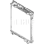 Hladnjak, hlađenje motora MAHLE CR 379 000P IC-G08FIF