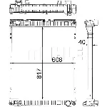 Hladnjak, hlađenje motora MAHLE CR 379 000P IC-G08FIF