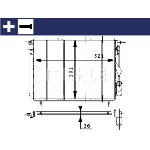 Hladnjak, hlađenje motora MAHLE CR 452 000S IC-G08PFA