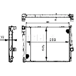 Hladnjak, hlađenje motora MAHLE CR 458 000P IC-G08PFF