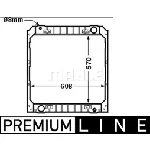 Hladnjak, hlađenje motora MAHLE CR 502 000P IC-G08FIP