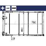 Hladnjak, hlađenje motora MAHLE CR 526 000S IC-G08RCA