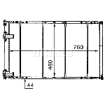 Hladnjak, hlađenje motora MAHLE CR 526 000S IC-G08RCA