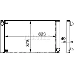 Hladnjak, hlađenje motora MAHLE CR 577 000P IC-G08FIV