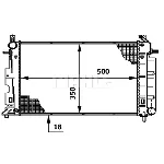 Hladnjak, hlađenje motora MAHLE CR 643 000S IC-G08RFQ
