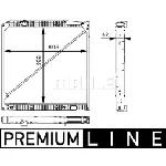 Hladnjak, hlađenje motora MAHLE CR 669 000P IC-G08RGF