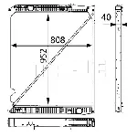 Hladnjak, hlađenje motora MAHLE CR 670 000P IC-G08FJ0